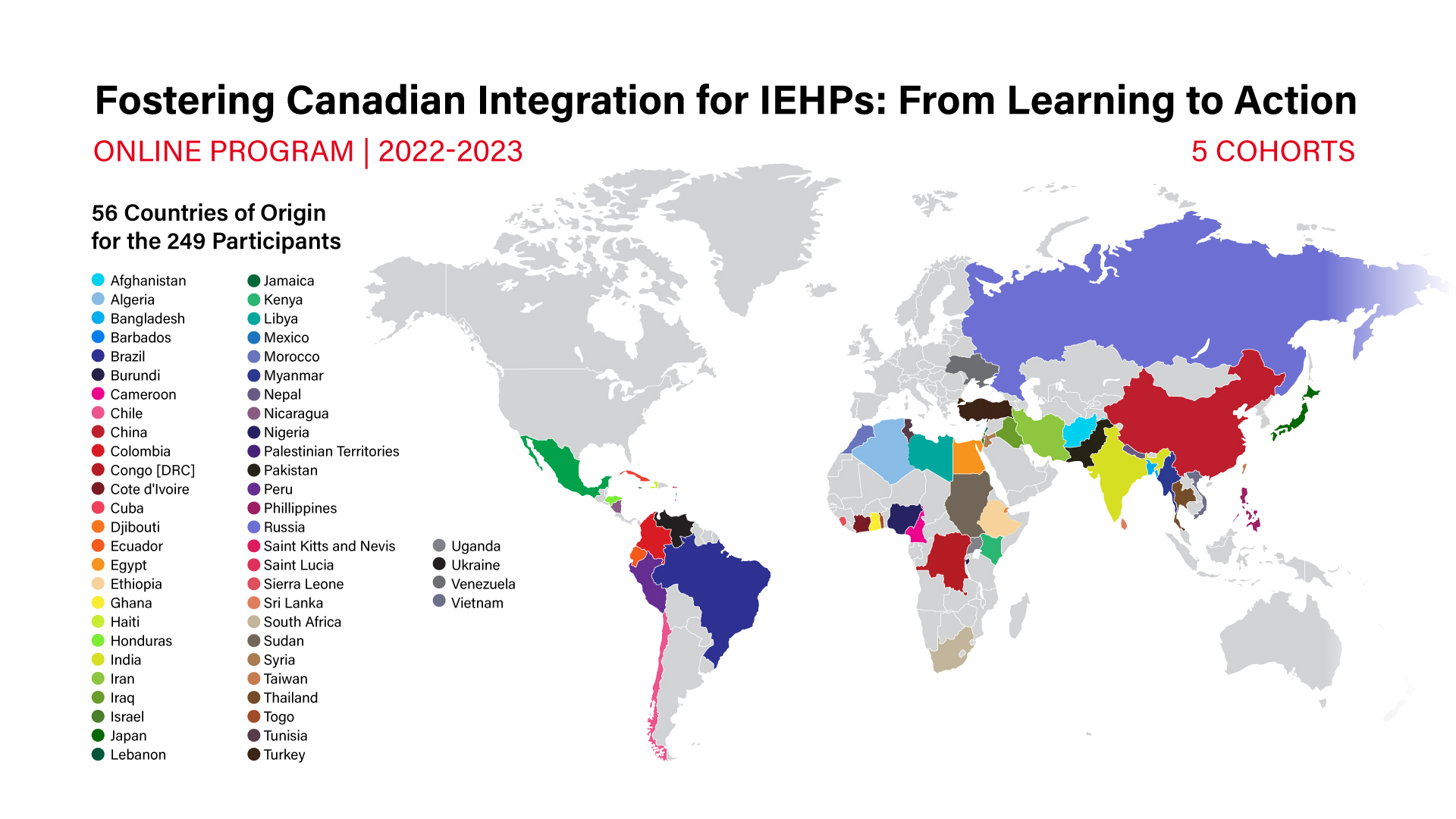 IEHPs Program Participant Map