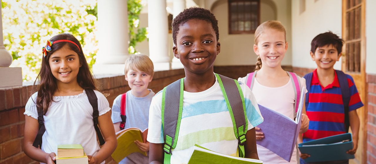 Children at school