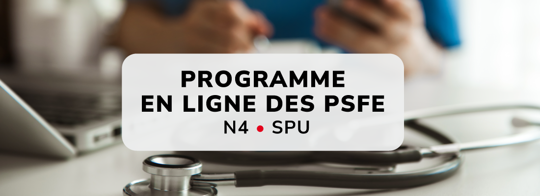 Programme en ligne des PSFE N4 / SPU