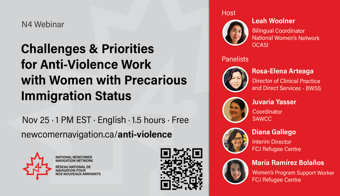 Banner of panelists for webinar