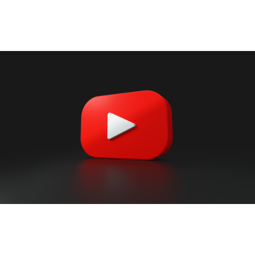 Youtube Logo on Black Background