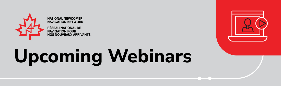 Banner that says "upcoming webinars"