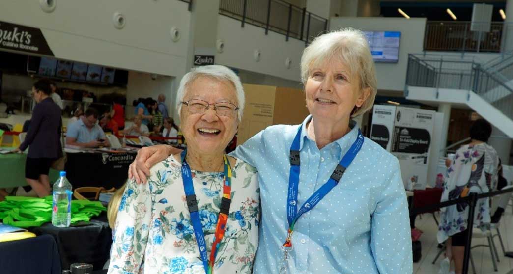 Fook Law Mach (left),  Interpreter, who speaks Cantonese and Mandarin, and Marie Serdynska (right)  the Coordinator for Sociocultural Consultation and Interpretation Services (SCIS) of the Montreal Children's Hospital, MUHC